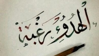 كلام عن الهدوء